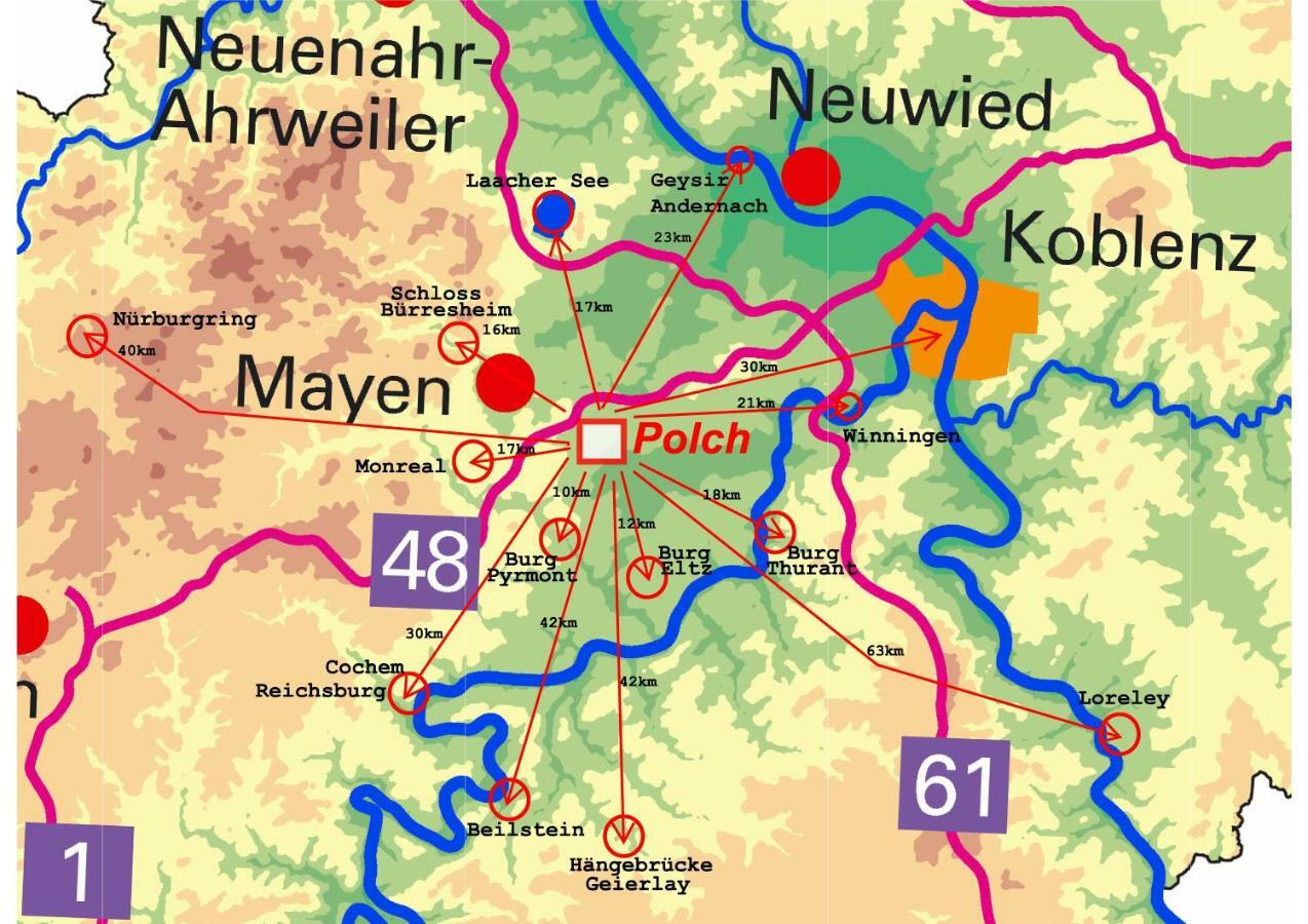 Fewo-Luxsus Polch Exteriör bild